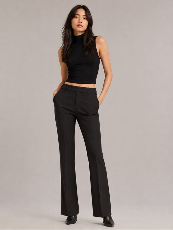 Theory Pants - ❤️ NWT! THEORY DEMITRIA TRACEABLE WOOL FLARE TROUSERS / PANTS, 0S (25 SHORT)